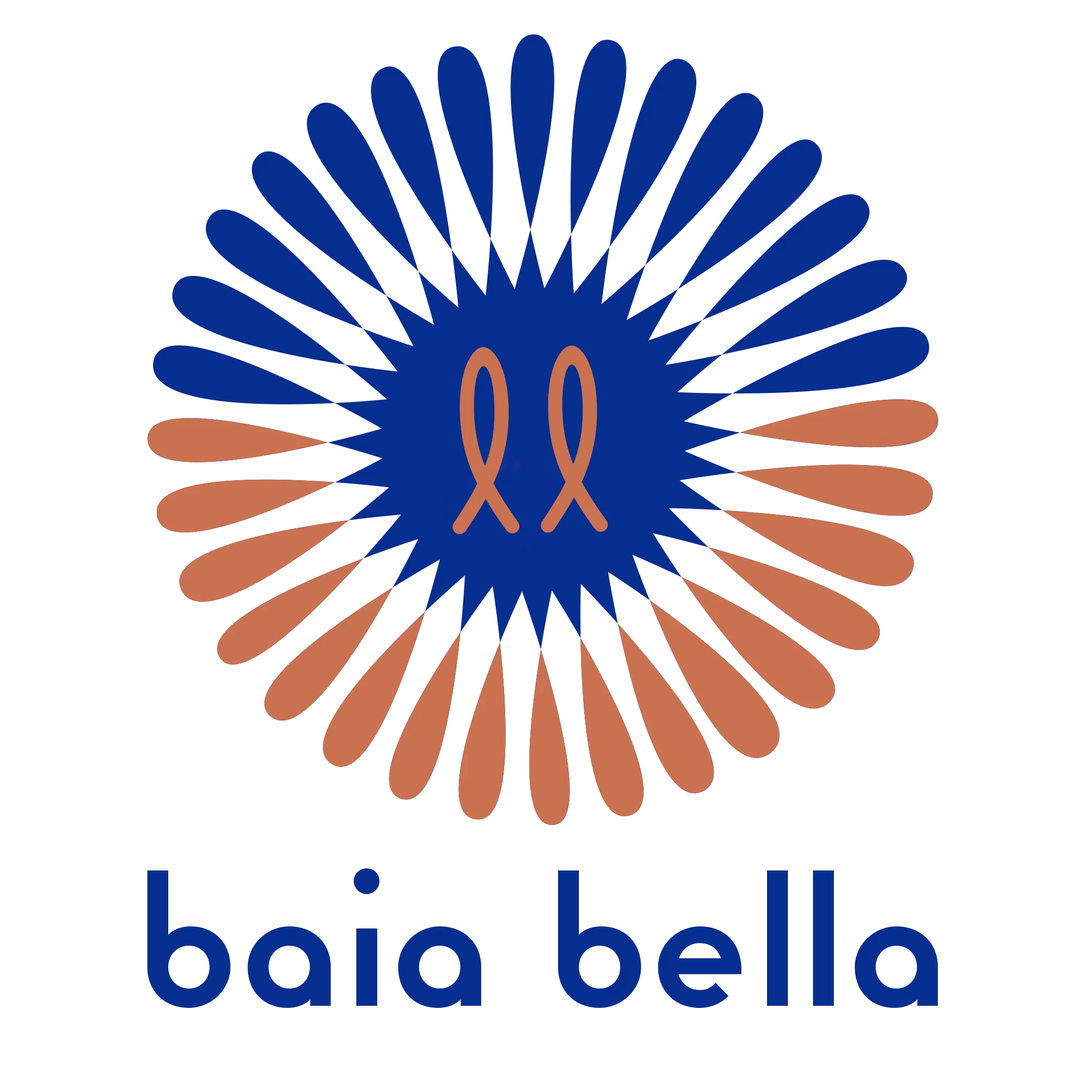 Logo de Baia Bella, restaurant et plage à Beaulieu-sur-Mer, symbole d’élégance et d’engagement écoresponsable